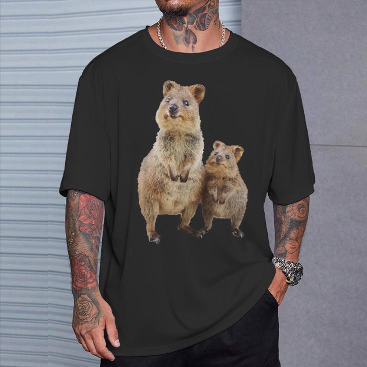 Quokka Australian Quokka With Baby T-Shirt Geschenke für Ihn