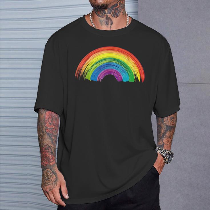 Regenbogen Damen Herren Kinder Regenbogen Kostüm T-Shirt Geschenke für Ihn