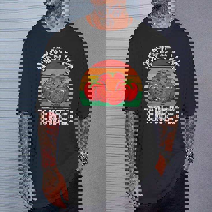 Respect The Tomato T-Shirt Geschenke für Ihn