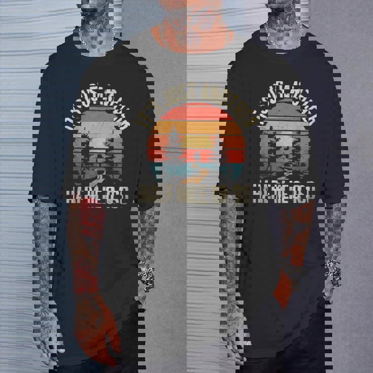 Retro Hiking It's Just Another Half Mile Or So T-Shirt Gifts for Him