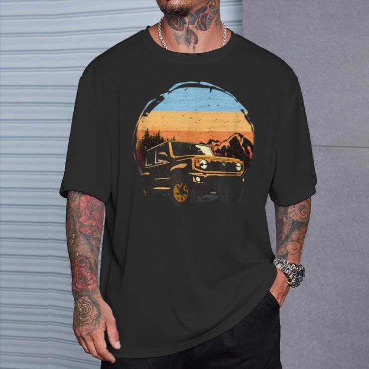 Retrointage Style Fits Jimny Gj Jb74 Fans Off Road T-Shirt Geschenke für Ihn