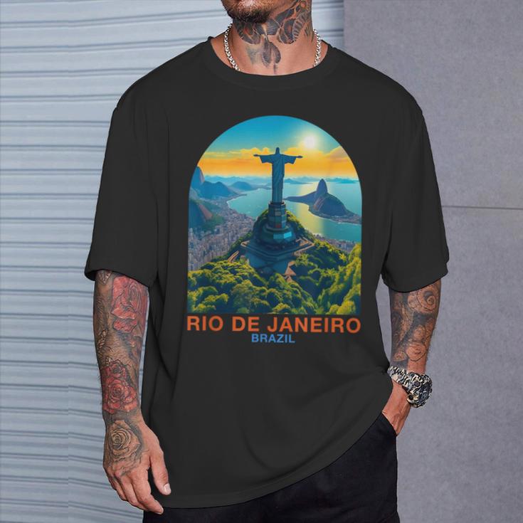 Rio De Janeiro Travel Holiday Rio De Janeiro Brazil T-Shirt Geschenke für Ihn