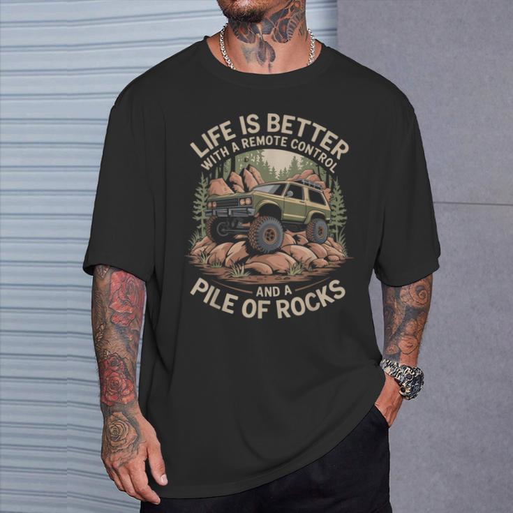 Rock Crawling Rc Crawler Rc Rock Crawling Camiseta unisex Regalos para él