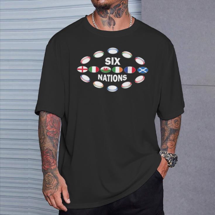 Rugby Six Nations T-Shirt Geschenke für Ihn