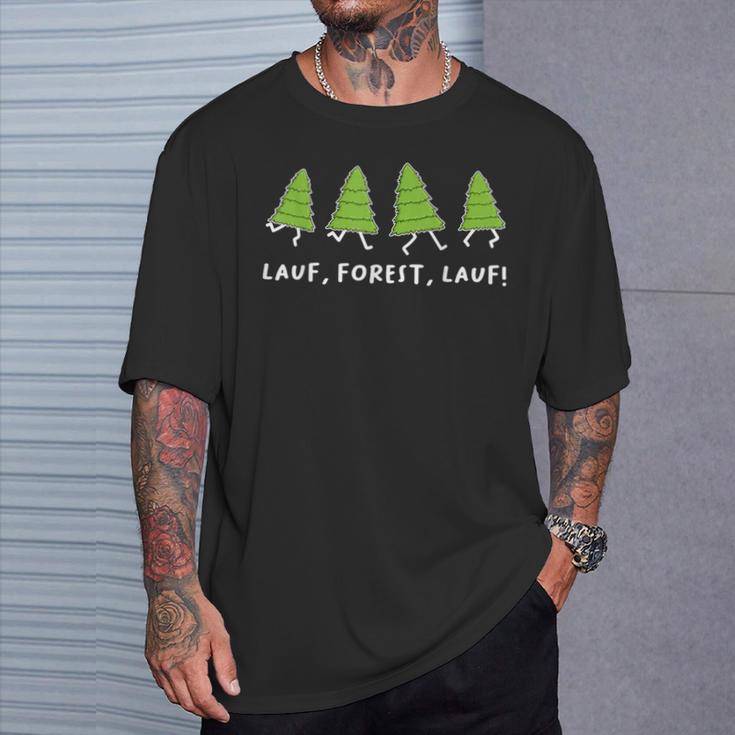 Running Forest Running Parody Sayings T-Shirt Geschenke für Ihn