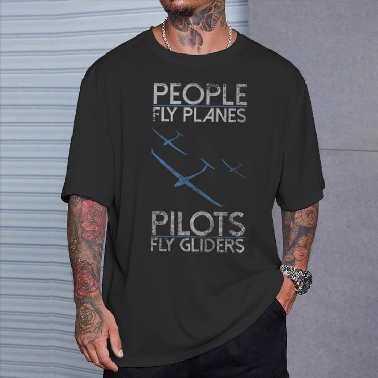 Sailing Flying Pilot Fly Glider Idea T-Shirt Geschenke für Ihn