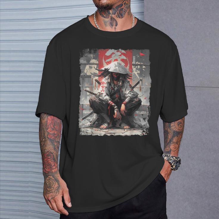 Samurai Sword Katana Ninja Japan Manga Anime Streetwear T-Shirt Gifts for Him