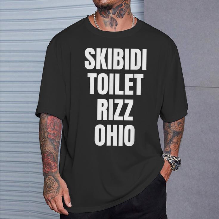 Skibidi Toilette Rizz Ohio T-Shirt Geschenke für Ihn