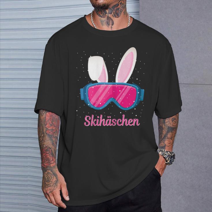 Skihaserl Ski Skihäschen Apres Ski Skiing T-Shirt Geschenke für Ihn