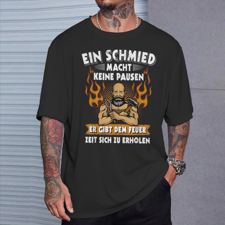 Smith Forged Apron Anvil Saying Man Fun T-Shirt Geschenke für Ihn