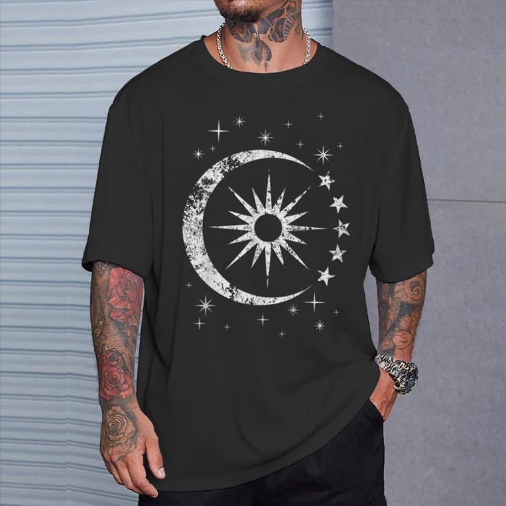 Sonne Mond Und Sterne T-Shirt Geschenke für Ihn