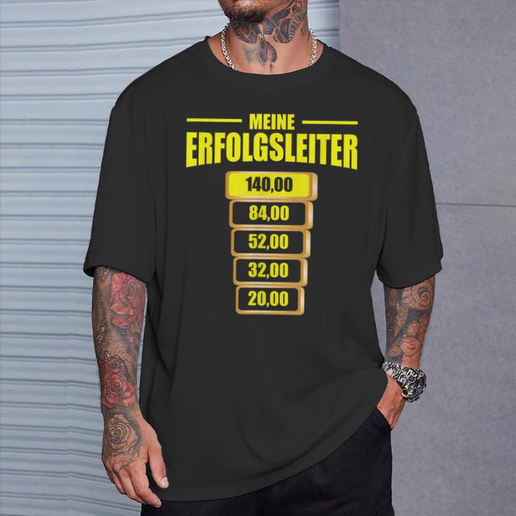 Spielothek Spielhalle Risikoleiter Meine Erfolgsleiter T-Shirt Geschenke für Ihn