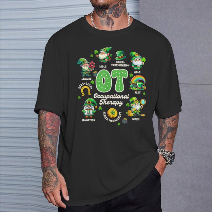 St Patrick's Day Ot Occupational Therapy Ot Squad Therapist T-Shirt ...