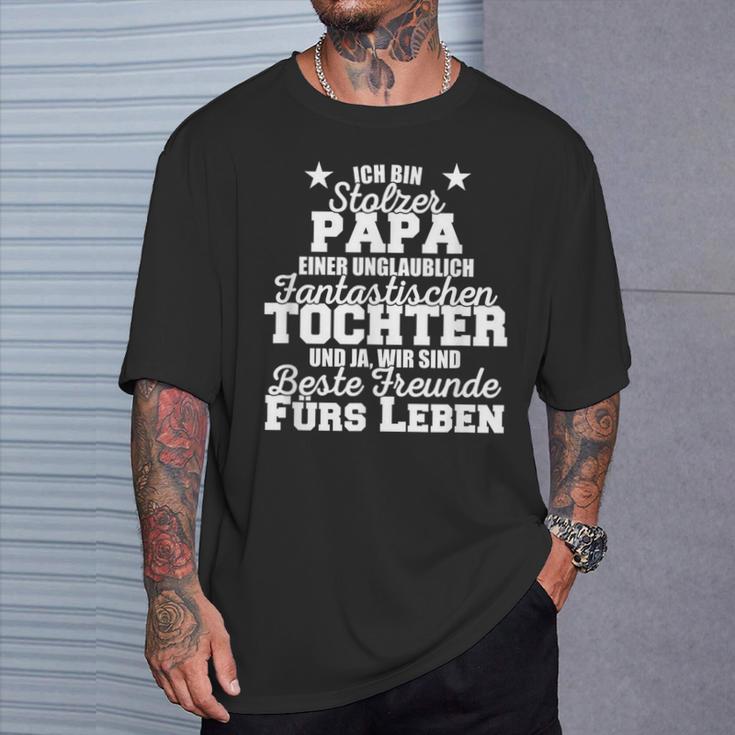 Stolzer Papa Einer Incredibly Fantastic Tochter Father T-Shirt Geschenke für Ihn