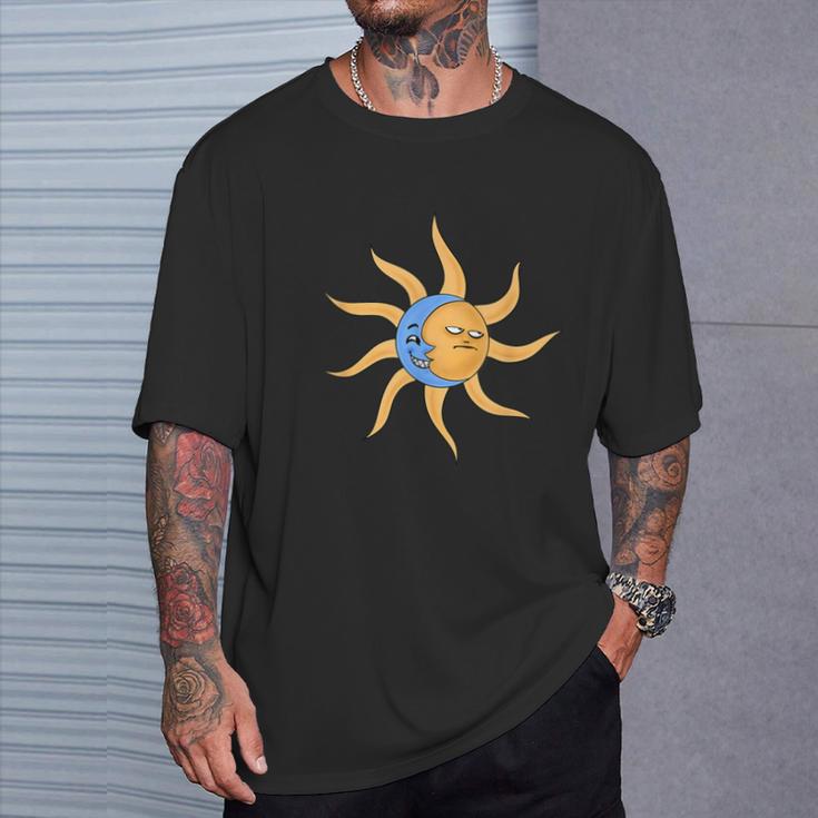 Sun And Moon Couple Top Fashion T-Shirt Geschenke für Ihn