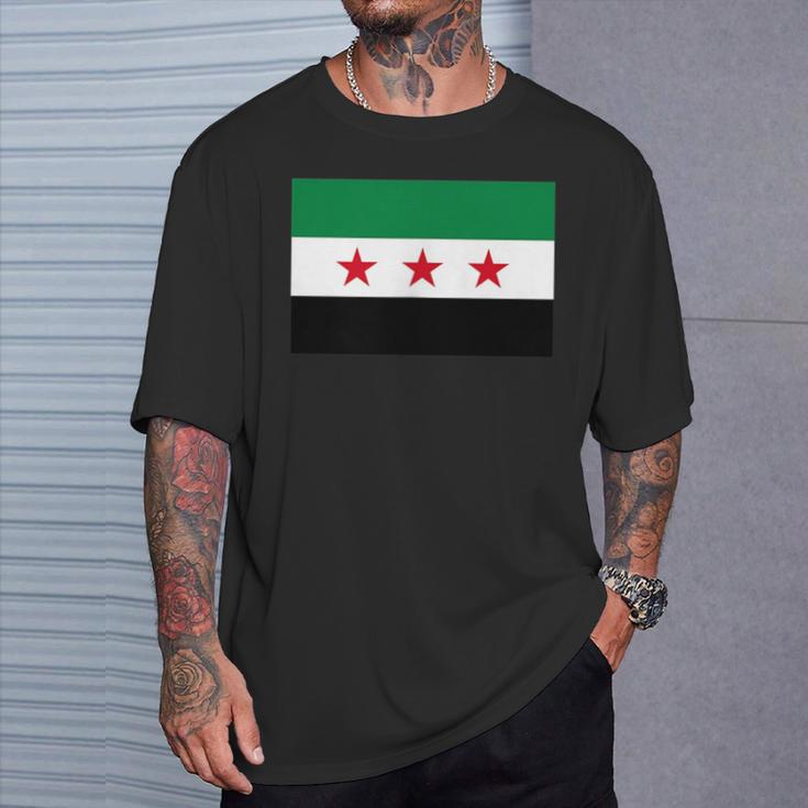 Syria Flag Decorative Arabs Syrian Asia Syria T-Shirt Geschenke für Ihn