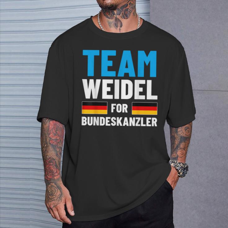 Team Alice Weidel For Bundeskanzler T-Shirt Geschenke für Ihn