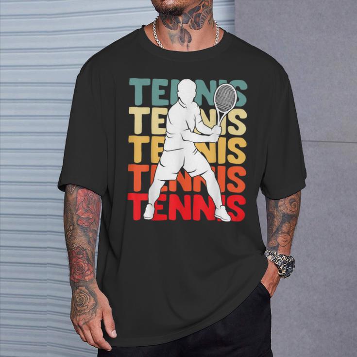 Tennis Tennis Player Boys Children T-Shirt Geschenke für Ihn