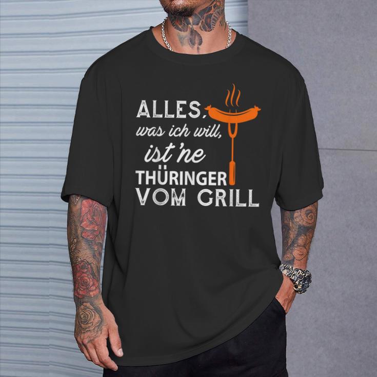 With Thuringerom Grill Grillfest T-Shirt Geschenke für Ihn