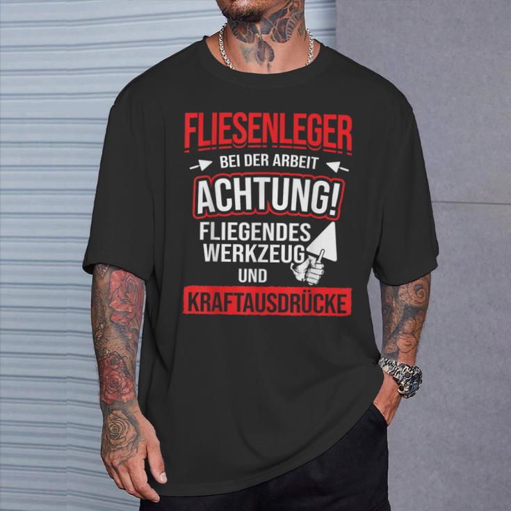 Tiling Bei Der Arbeiter T-Shirt Geschenke für Ihn