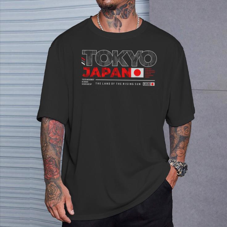 Tokyo Japan The Land Of The Rising Sun S T-Shirt Geschenke für Ihn