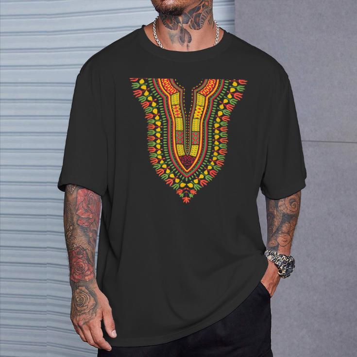 Traditional Tribal Dashiki Pride Attire Kente African Print T-Shirt ...