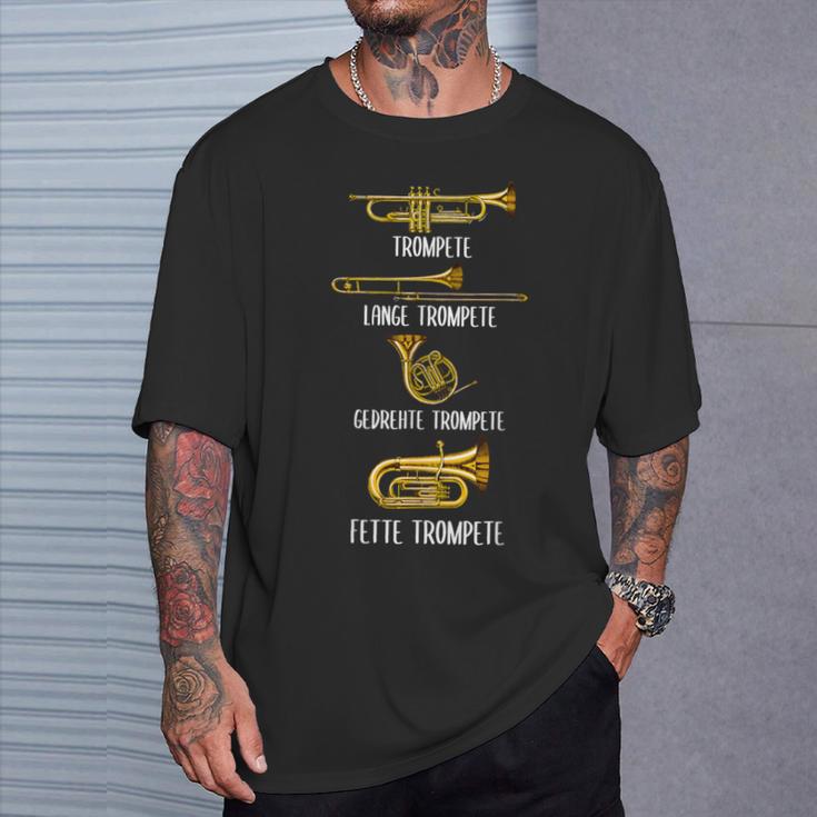 Types Of Trumpets Trumpet Surprise Instrument T-Shirt Geschenke für Ihn