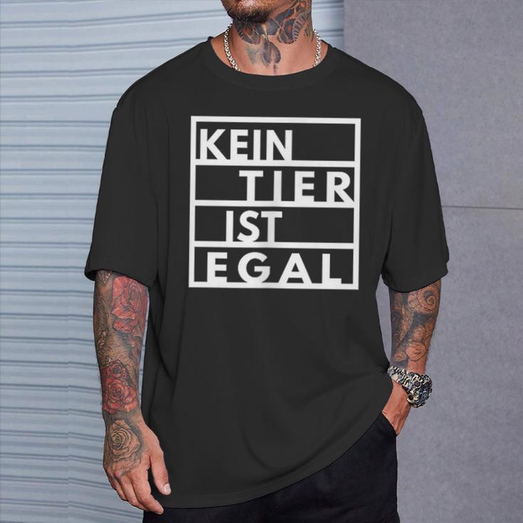 Vegetarianegan Goegan No Animal Is No Matter Animal Protection T-Shirt Geschenke für Ihn