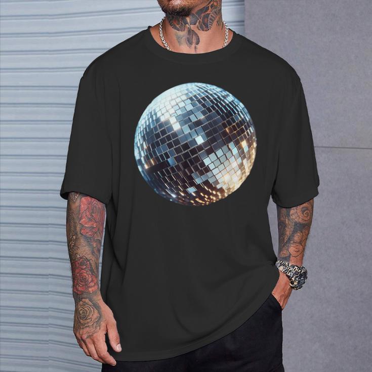 Vintage Retro Disco Ball Retro 1980S Dj Mirror Ball T-Shirt Geschenke für Ihn