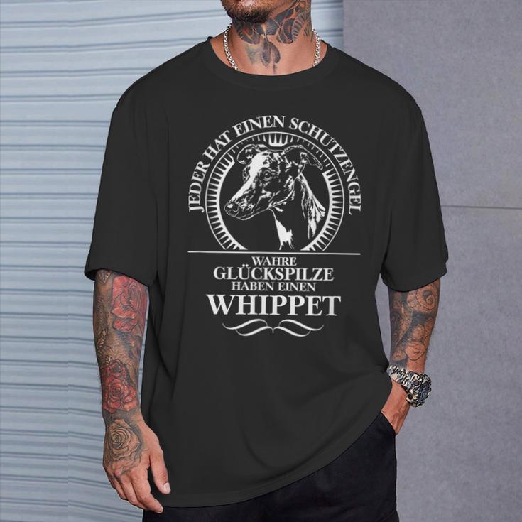 Whippet Guardian Angel Dog Greyhound Dog Saying T-Shirt Geschenke für Ihn