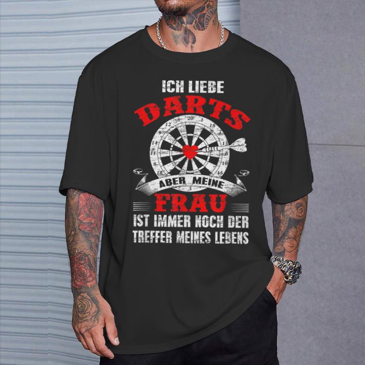 My Wife Is The Hit Of My Life Darts T-Shirt Geschenke für Ihn