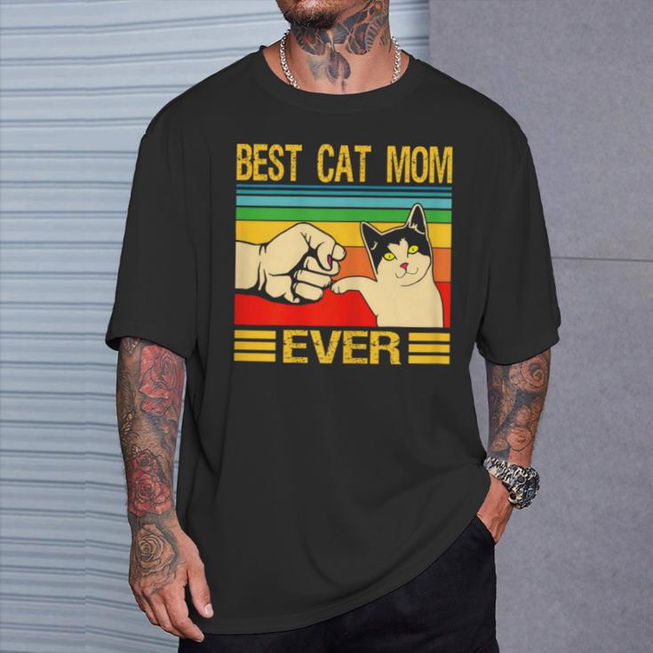 Women's Best Cat Mom Ever For The Woman Who Loves Your Cat T-Shirt Geschenke für Ihn