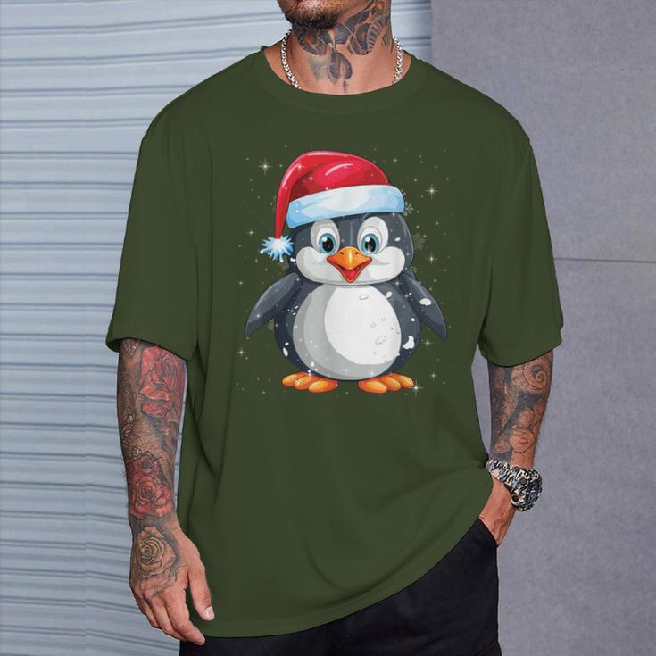 Children's Christmas Cute Penguin Christmas Xmas T-Shirt Geschenke für Ihn