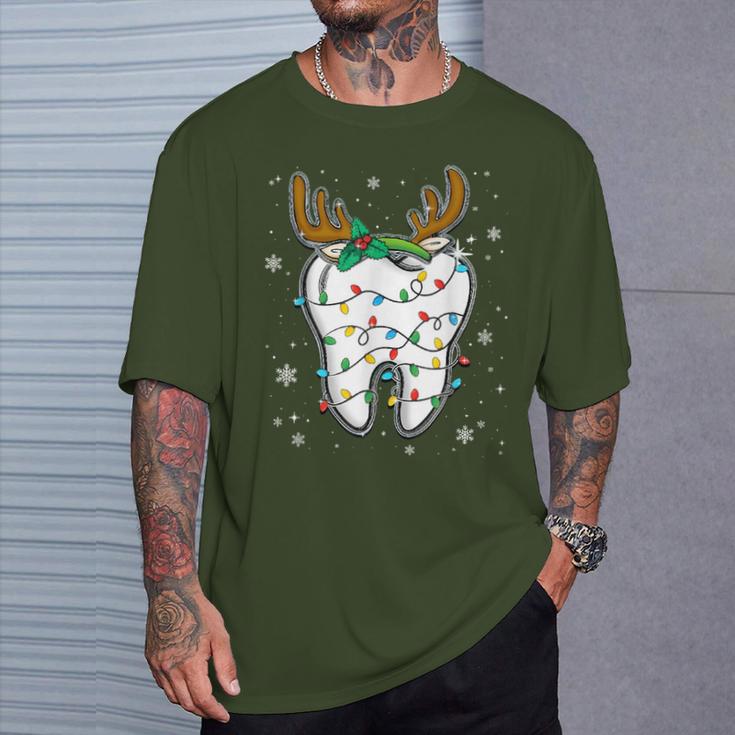 Christmas Dentist Dentist Assistant Christmas Tooth Xmas Dent T-Shirt Geschenke für Ihn