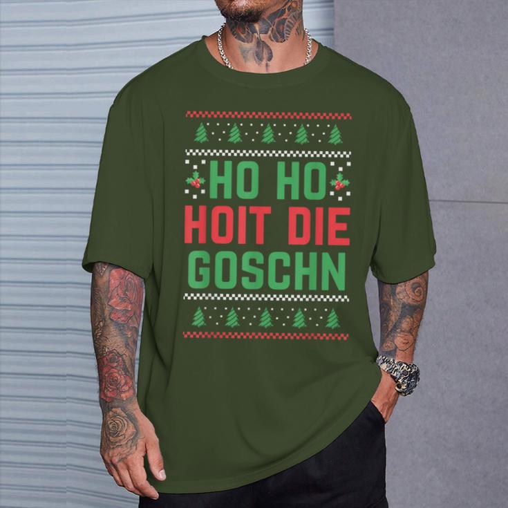 Christmas Party Santa Ho Ho Hoit Die Goschn T-Shirt Geschenke für Ihn