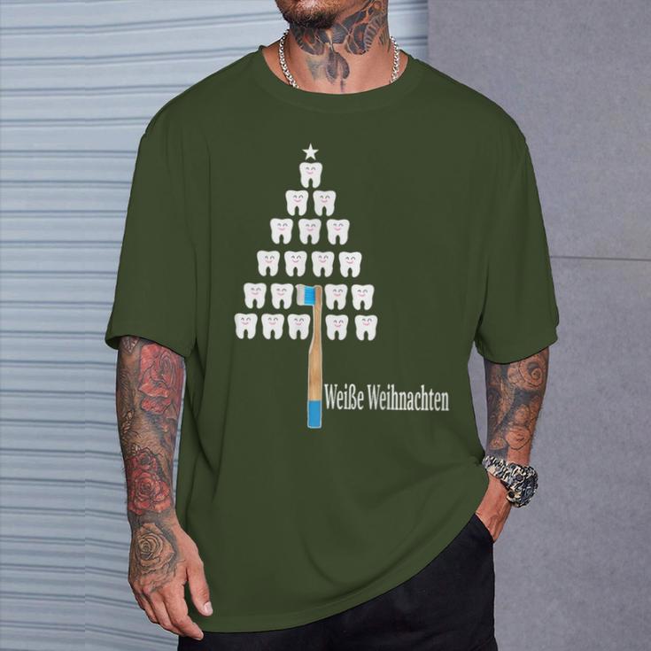 Christmas Th Christmas Tree Dentist Tooth T-Shirt Geschenke für Ihn