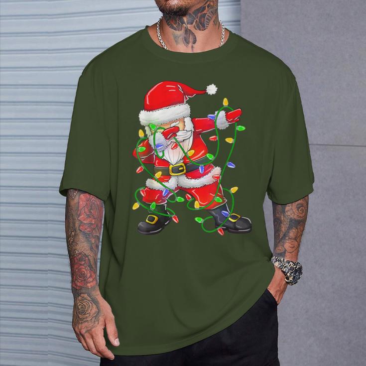 Dabbing Santa Claus Santa Claus T-Shirt Geschenke für Ihn