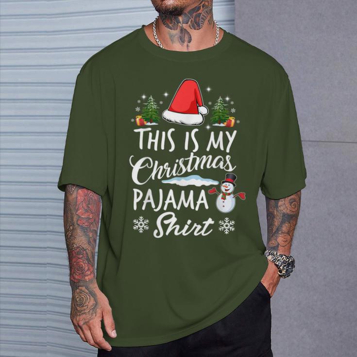 Das Ist Mein Christmas Pyjamas Matching Family T-Shirt Geschenke für Ihn