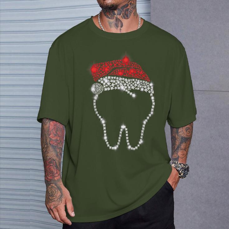 Dental Christmas Hat Dental Hygiene Dentist Christmas T-Shirt Geschenke für Ihn