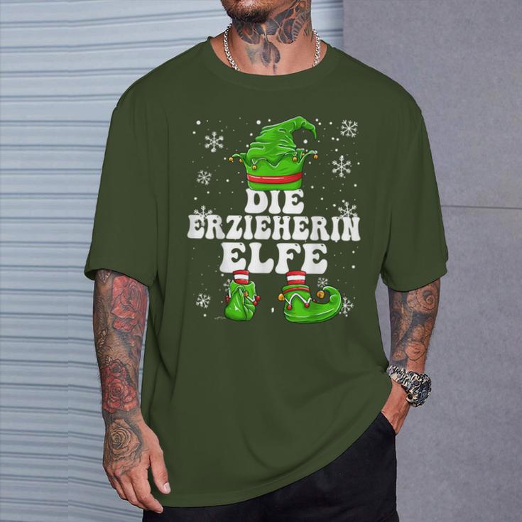 Educator Elf Women's Elf Christmas T-Shirt Geschenke für Ihn