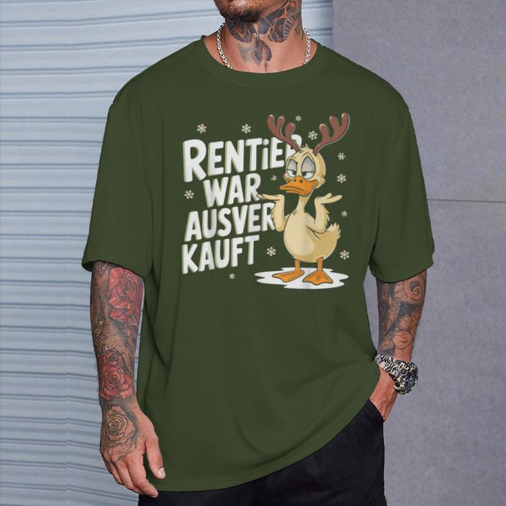 Christmas Elk Saying Reindeer Was Out Sold Out T-Shirt Geschenke für Ihn