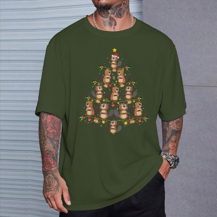 Flannelette Christmas Tree Christmas Flannelette T-Shirt Geschenke für Ihn