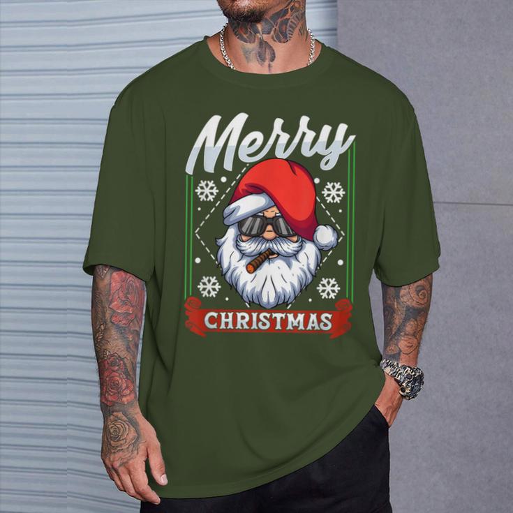 Santa Humour Adult T-Shirt Geschenke für Ihn