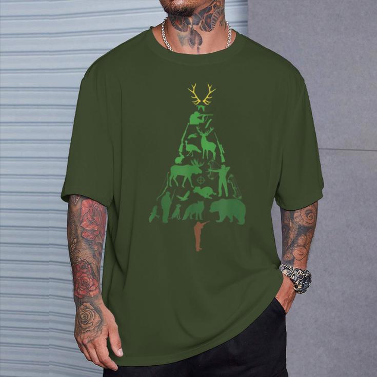 Hunter Hunting Christmas Tree Christmas Outfit Christmas T-Shirt Geschenke für Ihn