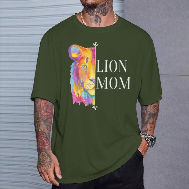 With Lion Mum Motif For Mother's Day Or Christmas T-Shirt Geschenke für Ihn