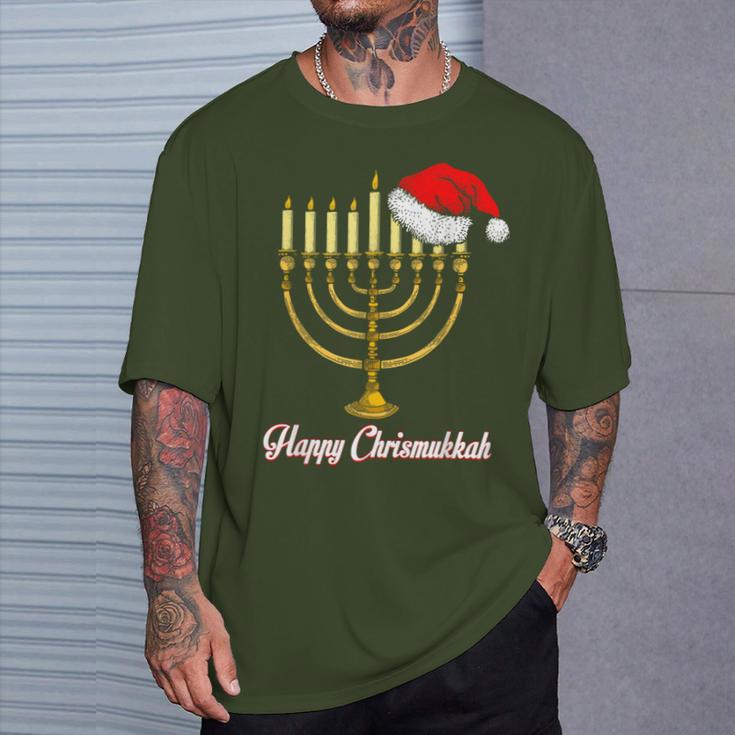 Merry Christmas Jewish Christmas Hanukkah Holiday T-Shirt Geschenke für Ihn