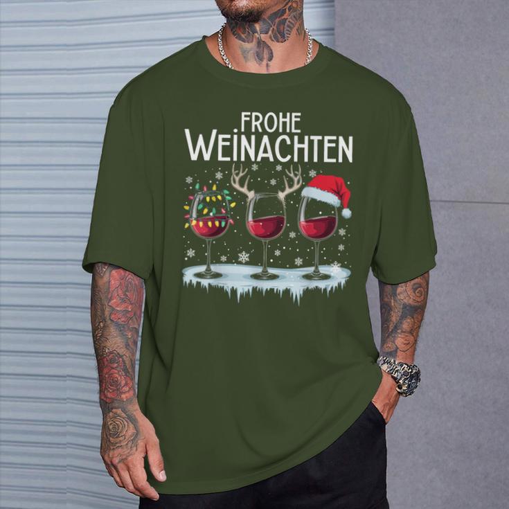 Merry Christmas Reindeer Fairy Lights Santa Claus T-Shirt Geschenke für Ihn