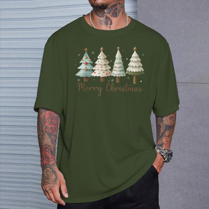 Merry Christmas Tree Christmas Tree T-Shirt Geschenke für Ihn