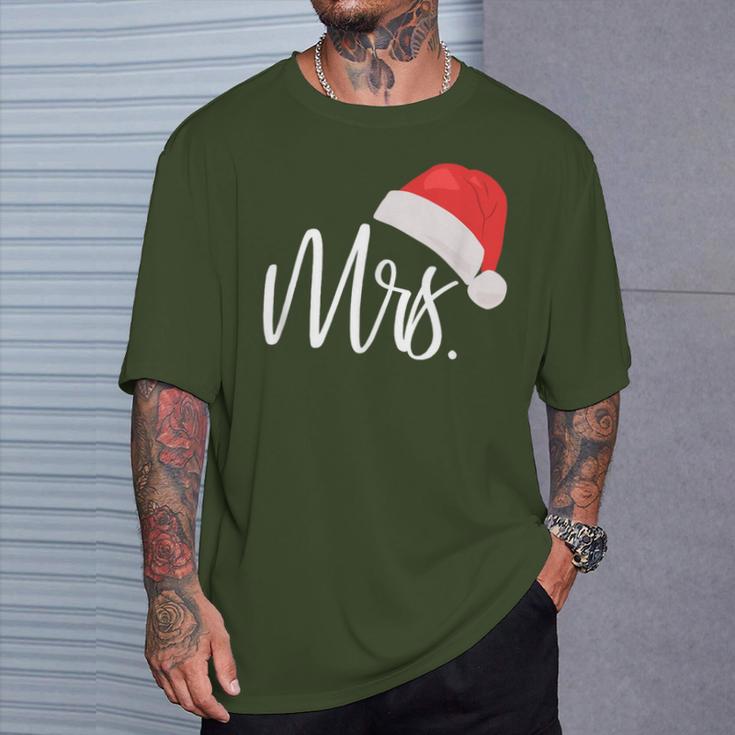 Mrs Partner Look Couple Christmas Jumper Christmas Outfit T-Shirt Geschenke für Ihn