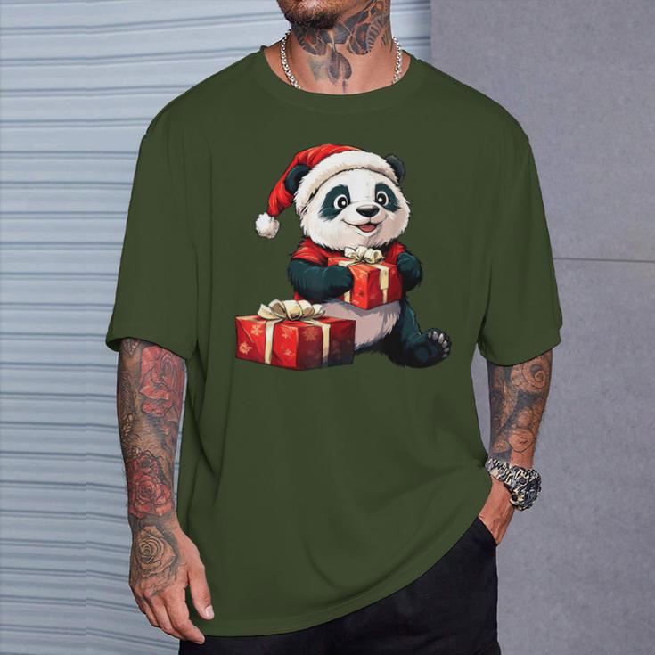 Pandas Christmas T-Shirt Geschenke für Ihn